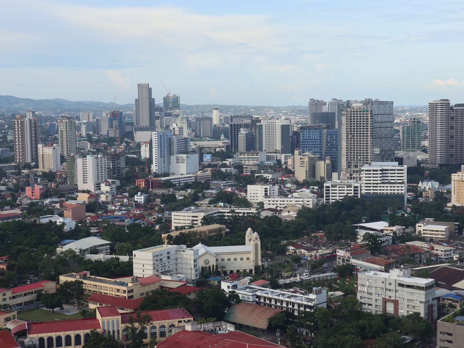 The Cebu IT Park and Business Park skyline, dense with towers